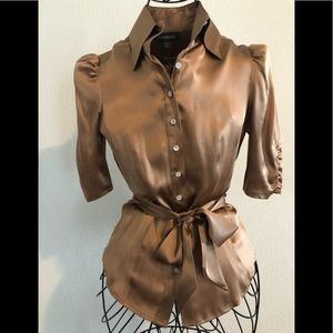 BeBe Silk blouse with tie